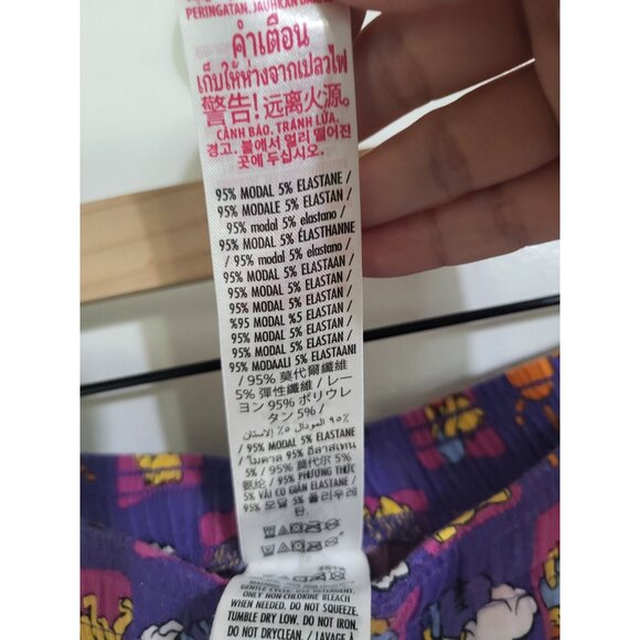 Disney Store Winnie the Pooh Women's Pajama Pants purple all over print Small - Picture 5 of 7